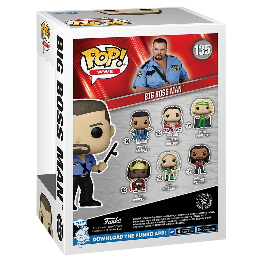 WWE Big Boss Man #135 Funko Pop! Vinyl Figure Wrestling NEW HOF - Picture 3 of 3
